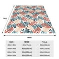 thumbnail image 3 of Pofeuu Tropical Leaves Print Ultra-Soft Micro Fleece Blanket,for Bed Or Sofa,All Season Throw Blankets Flannel Blanket-40"x30", 3 of 7
