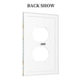 thumbnail image 2 of Kdxio White Polka Dot Sunflower Decorator Light Switch or Receptacle Outlet Wall Plate Decorator Wall Plate Child Safe Outlet Cover-Style S, 2 of 6