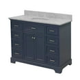thumbnail image 5 of Aria 48" Bathroom Vanity with Marine Gray Cabinet and Carrara Marble Top, 5 of 7