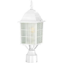 Nuvo 60-4907 - Adams - 1 Light - 17" Outdoor Post W/ Frosted Glass