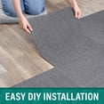 thumbnail image 4 of EAZY Floor French Broad Wide Wale Gray Residential 18 in. x 18 in. Peel and Stick Carpet Tile Square 22.5 sq. ft., for home office and versatile areas, 4 of 12