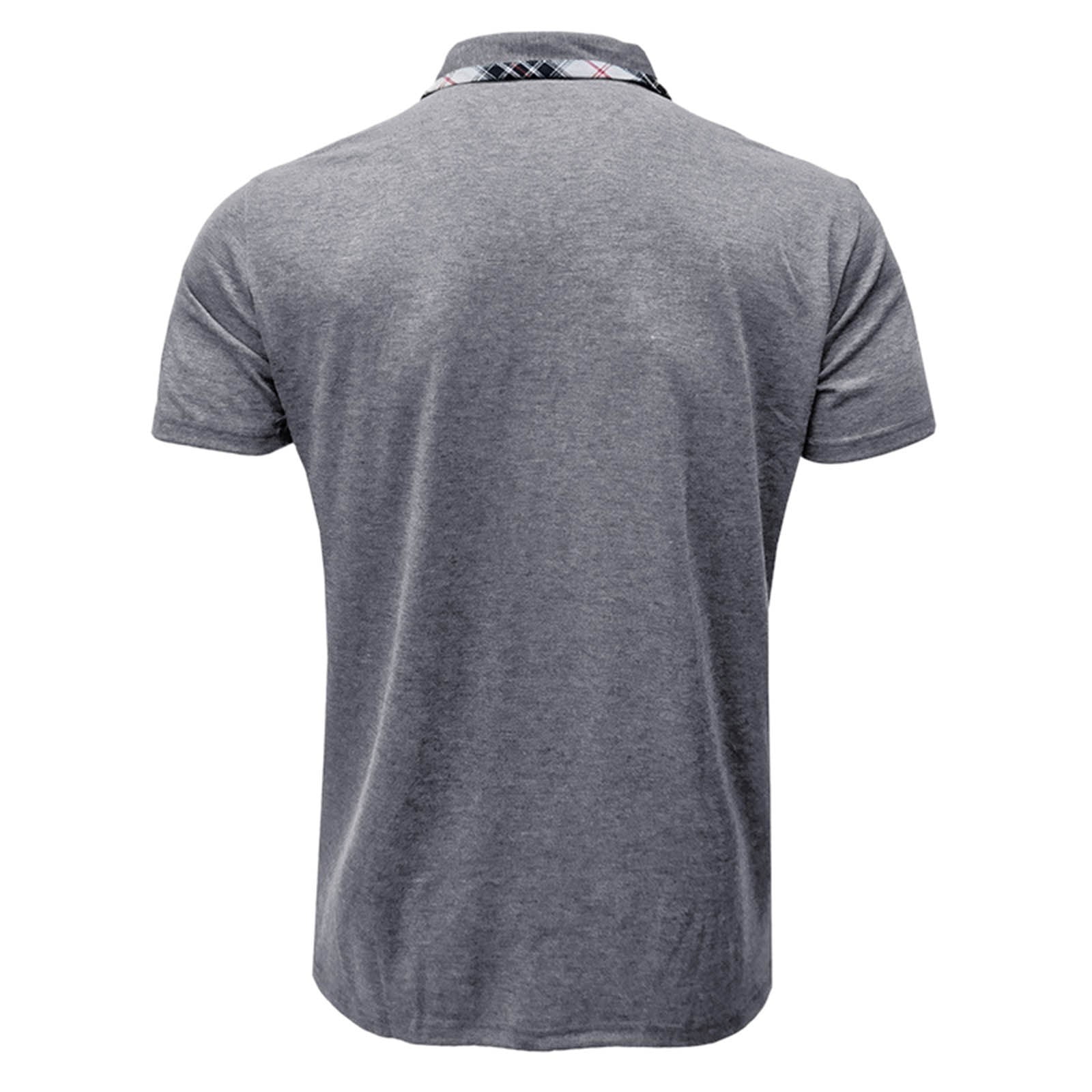 JTieacloth Button Classic T-Shirt Male Spring And Summer Short