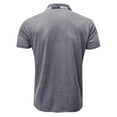 thumbnail image 4 of NIEWTR Men's Fashion Polo Shirts Casual Short Sleeve Golf Shirts Color Block Cotton Tops(Grey,S), 4 of 7