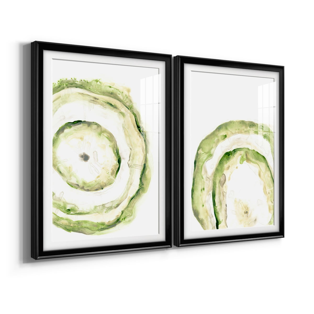 Wexford Home Lichen Halo III Premium Framed Print, 26.5" x 36.5" - Ready to Hang, Black (Set of 2)