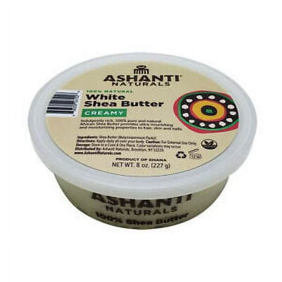 Ashanti Natural Soft & Creamy Shea Butter WHITE, 8 OZ