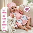 thumbnail image 5 of RSG Lifelike Reborn Baby Dolls 20 inch Baby Dolls Soft Cloth Body Real Life Baby Dolls with Toy Gift for Kids Age 3+, 5 of 7