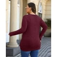 thumbnail image 4 of Sucegi Women's Plus Size Knit Cardigan, Designed Specifically for Autumn & Winter—Vintage-Style Fall Outerwear, Stretchy with Practical Pockets., 4 of 7