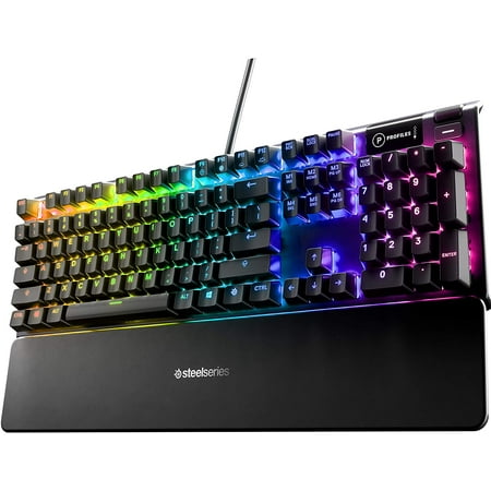 UPC: 0813682026721 | SteelSeries Apex 5 Mechanical Gaming Keyboard – RGB Illumination – Hybrid Blue Switch