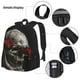 thumbnail image 3 of Easygdp Realistic Rose Skull Mochila para Niños y Niñas con Set de Caja de Almuerzo y Estuche para Lápices 3 en 1, Mochila Escolar Estampada para Adolescentes, 3 of 7