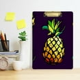 thumbnail image 5 of FMSHPON Yellow Pineapple Tropical Fruit Clipboard Hardboard Wood Nursing Clip Board and Pull for Standard A4 Letter 13x9 inches, 5 of 7