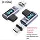 thumbnail image 4 of Adaptador USB C MagnéTico PD de 240 W, Carga RáPida, Tipo C una USB C, Conector USB 4, 80 Gbps, 16 K, 60 Hz, Conector en Forma de Codo., 4 of 5