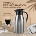 thumbnail image 3 of Wekvgz Coffee Carafe Stainless Steel Insulated Coffee Carafe Vacuum Insulated Coffee Carafe 68Oz Thermal Coffee Carafe Leak Proof Insulated Coffee Carafe with Handle Suitable for Tea, 3 of 10