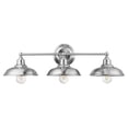 thumbnail image 1 of Prominence Home Lyndan 3 Light Industrial Bathroom Vanity Light, Brushed Nickel, 1 of 11