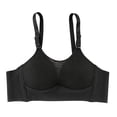 thumbnail image 2 of Yijfswar Wireless Bra for Women Push Up Padded Bralette V-Neck, Wide Straps, Soft Comfortable Bralettes, Size 38, 2 of 5