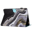 thumbnail image 5 of Allytech Case for Samsung Galaxy Tab S6 Lite 10.4" 2020 Model (SM-P610/P615) with Pen Holder & Card Slots, Multi-Angle Viewing Stand PU Leather Auto Sleep Wake Shockproof Flip Case, Black Gold Marble, 5 of 9