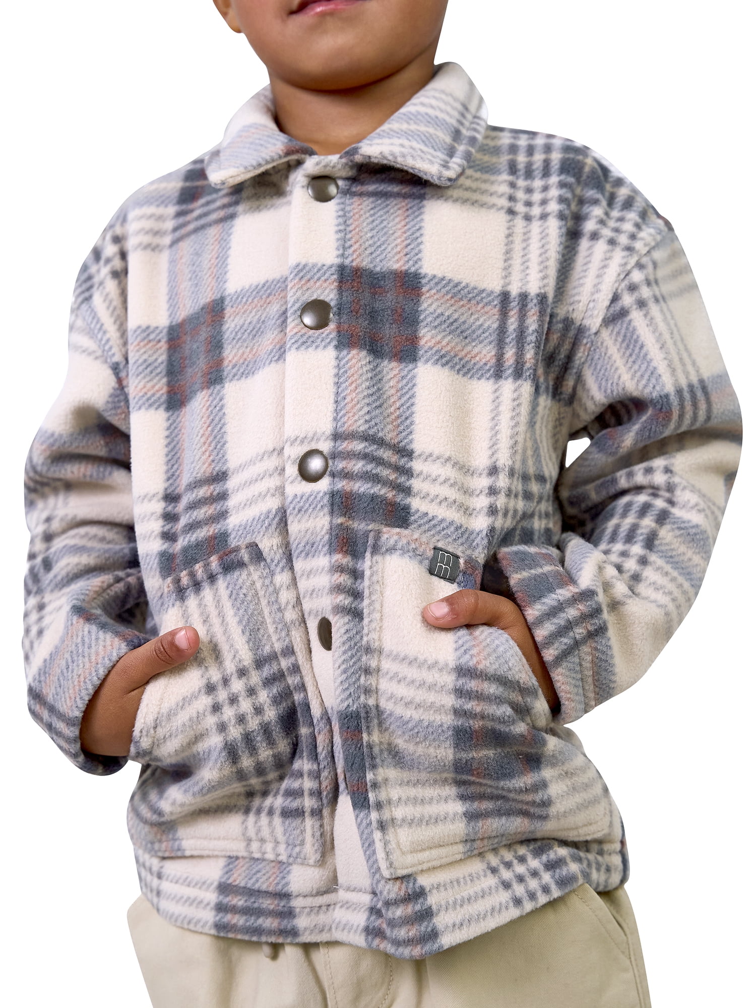 Modern Moments by Gerber Baby and Toddler Boy Shacket, Sizes 0/3 Months - 5T