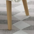 thumbnail image 6 of ZXNYH  Mid Century Boho Fabric Ottoman, Charcoal Cat Eye Pattern, 6 of 8
