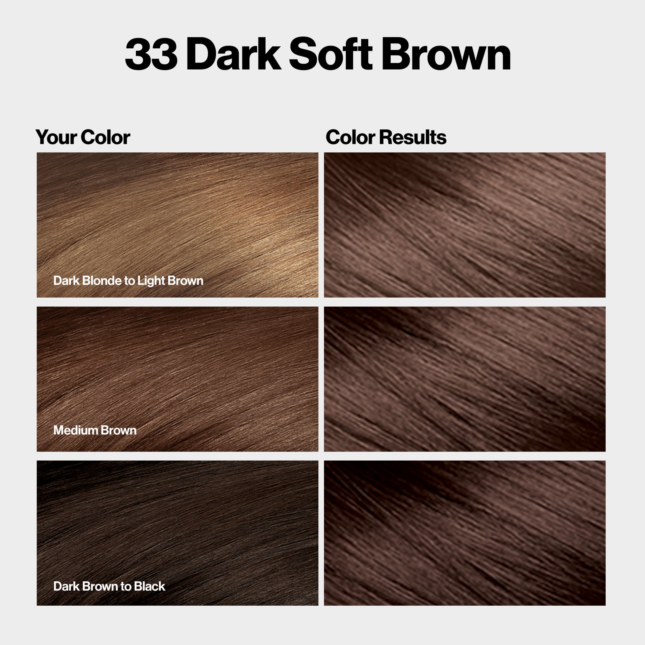 (3 pack) Revlon ColorSilk Permanent Hair Color, Bond Repair Complex, 33 Dark Soft Brown, 1 pack
