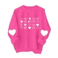 thumbnail image 6 of Craaazy Women's Cute Valentines Day Tops Fashion Love Heart Printed Valentines Shirts Gifts, 6 of 8