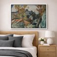 thumbnail image 4 of Framed Canvas Wall Art Impressionist Forest Path Landscape Print for Living Room Decoration - 16"x24" WHITE, 4 of 8