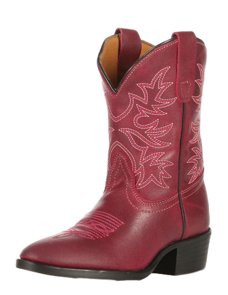 Dan Post Western Boots Girls Carter Cowboy Stitching Purple DPC2008 ...