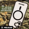 thumbnail image 2 of Pelican Apple iPhone 17 MagSafe Compatible Ranger Phone Case - Frosted Clear/Black, 2 of 9