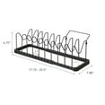 thumbnail image 7 of Yamazaki Home Adjustable Pot Lid Organizer, Black, Steel, Minimal Assembly, 7 of 7