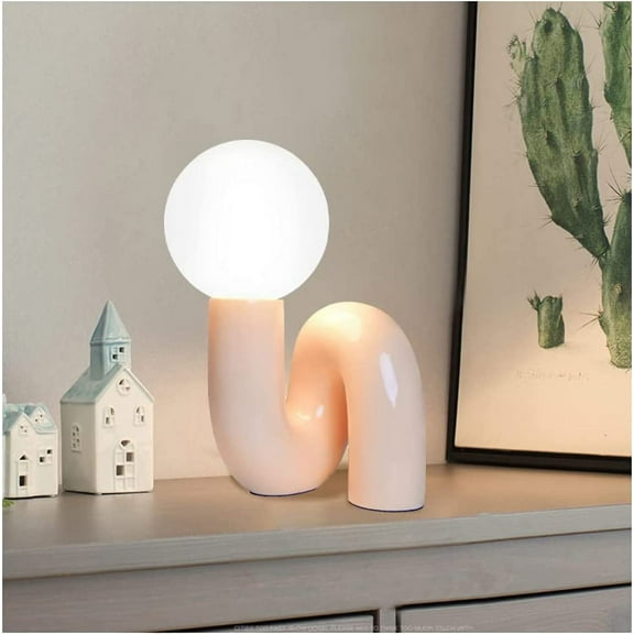 UEEYAC Nordic Table Lamp Beside Nightstand Lamp For Bedroom