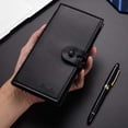 thumbnail image 5 of Portable Ultra-thin Money Bag PU Leather Cash Clip Credit Card Bag ID Card Cover Coin Purse Men Wallet Business Card Holder COFFEE, 5 of 8