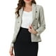 thumbnail image 1 of Disfraz de Halloween Allegra K Chaqueta Mujer Cuadros Manga Larga Blanco Negro XS, 1 of 6