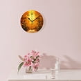 thumbnail image 3 of 10 Inch Wall Clock Battery Operated Silent Clock Decorative for Office, Kitchen, Outdoor, Living Room，Autumn Path Lovely Pattern, 3 of 4