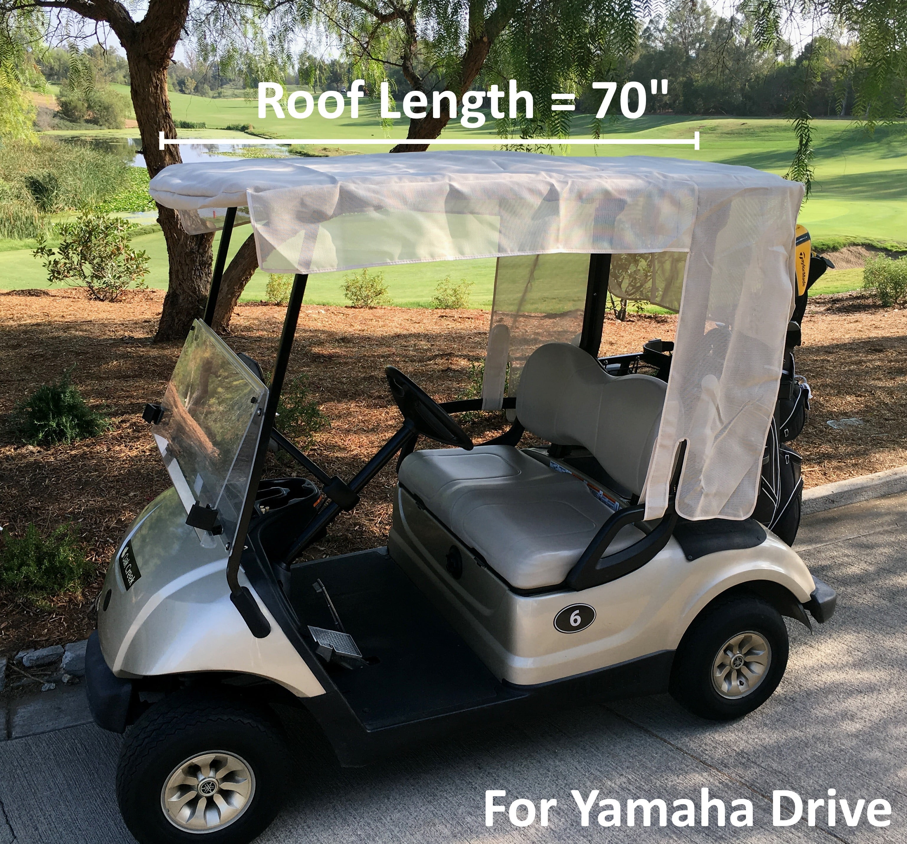 Covered Living Golf Cart Sun Shade Cover Design Exclusively for 2