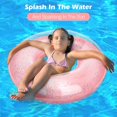 thumbnail image 2 of Swim Rings With Glitter, Inflatable Pool Float Swimming Pool Float Tube Round Shaped Swimming Tube Water Fun Beach Pool Toys For Summer Party For Kids, 2 of 4