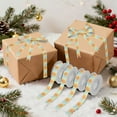 thumbnail image 7 of 5 Rolls Christmas Ribbon 1.5 inch Wide Decorative Ribbon for Gift Wrapping and Holiday Decorations Orange and Blue Fine Flash, 7 of 7