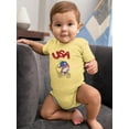 thumbnail image 2 of Usa Gnome W Balloons Bodysuit Infant -Image by Shutterstock,  Newborn, 2 of 4