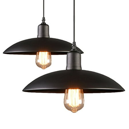 2 Pack Black Iron Process Pendant Light Hanging Ceiling Mounted 2 Pack Black Iron Process Pendant Light Hanging Ceiling Mounted Chandelier Fixture Yihang Modern