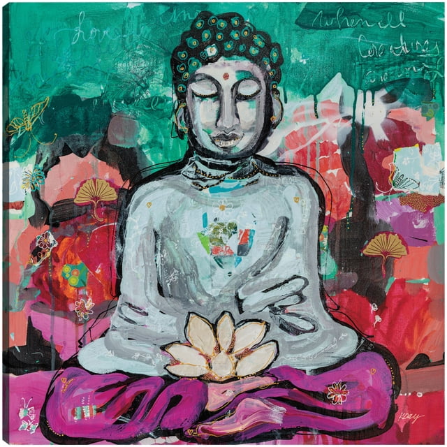 Cuadro Decorativo - Buda audaz Jr Impresión en canvas, estrechado.