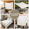thumbnail image 6 of Cream Geometric Tapestry for Bedroom Wall Hanging Tapestry, Modern White Stripe Abstract Distortion Art Ceiling Backdrop Tapestries Poster Blanket Wall Decor for Teens Room Living Room Dorm 59" x 90", 6 of 8