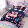 thumbnail image 2 of Manfei Colorful Axolotl King Size Comforter Sets,Kawaii Salamander Comforters King Size,Navy Blue Reversible,3-Piece,1 Comforter and 2 Pillowcases, 2 of 7