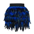 thumbnail image 3 of Disfraz de baile de jazz de lujo, falda de plumas de pavo real, disfraz de escenario, falda irregular, 3 of 5