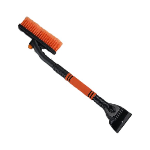 Car Snow Brush with Ice Scraper and Foam Grip Detachable Snow Mover for Car Auto SUV Truck Windshield - Orange
