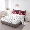 thumbnail image 6 of Feelyou Cartoon Red Gamepad Twin Bedding Sets 7-Piece, Chic Camouflage Camo Bedding Comforter Set, Teens Kids Boys Girls Reversible Sheet Sets, Lightweight Room Decor, 6 of 9