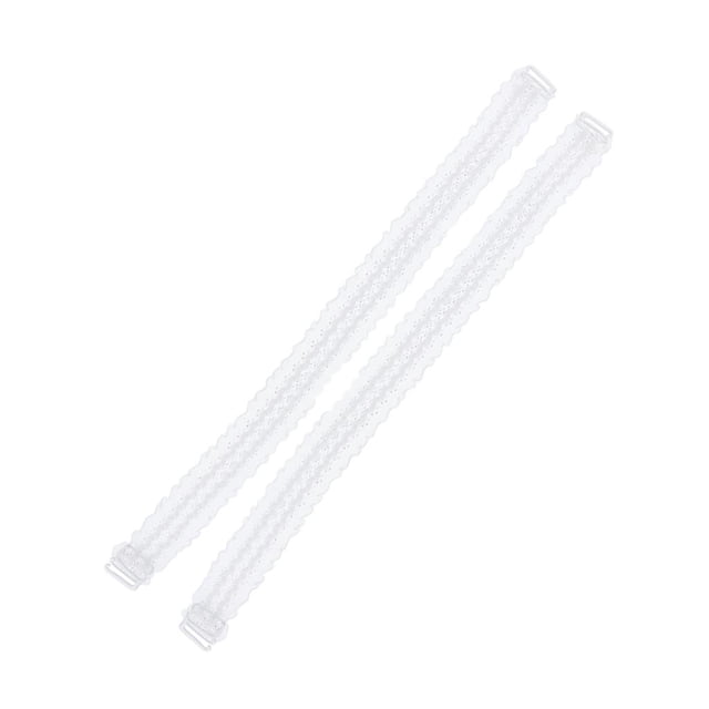 Correas de de encaje desmontables elásticas correa de hombro antideslizante de repuesto 2,5 cm Blanco Jinwen Correa de sujetador de encaje