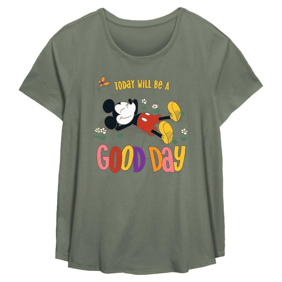 Women's Mickey & Friends Today Will Be a Good Day Graphic T-Shirt