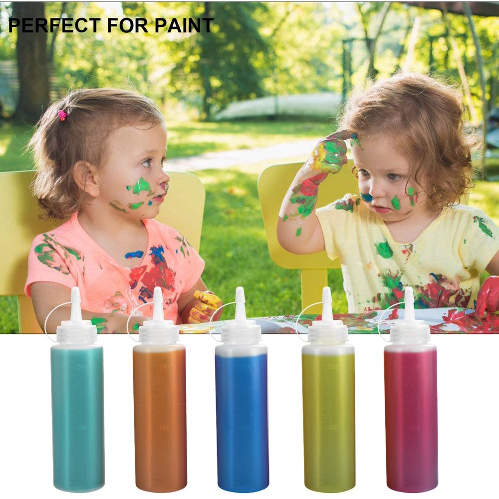 Squeeze Bottle 3 Pack, 12 Ounce Plastic Condiment Squeeze Squirt