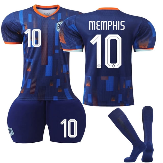 Maillot de Soccer Garçons Filles Enfants Virgile 4 MEMPHIS 10 ROBBEN 11