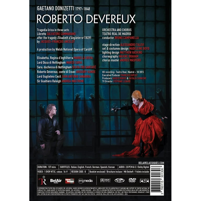 その他 Roberto Devereux by Gaetano Donizetti [DVD] [Import] CD Gaetano Donizetti: Roberto Devereux [DVD]