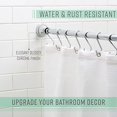 thumbnail image 5 of Bath Bliss Tringle de Rideau de Douche Décorative Salle de Bain Doublure de Douche & Rideau Réglable 42-72 Chrome, 5 of 5