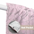 thumbnail image 4 of Pink Branches Swag Valances for Windows, Kitchen Curtains 36 Inch Length 2 Panels Set, Vintage Art Farmhouse Short Curtains for Small Windows Rod Pocket Cafe Curtains Drapes 28"x36", 4 of 8