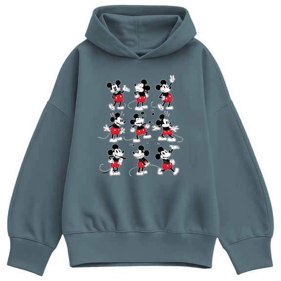 Disney - Mickey Mouse Poses - Women's Oversized Fleece Hoodie Sweatshirt